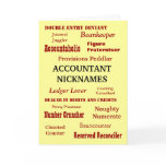 ACCOUNTANT NICKNAMES Birthday Card