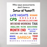 Accountant Sense of Humor Motivational Poster