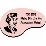 Accountant Voice Acrylic Cut Out