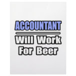 Accountant...Will Work For Beer Personalized Letterhead