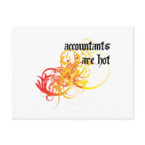 Accountants Are Hot Post Cards