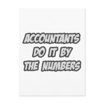 Accountants Do It By The Numbers