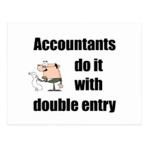 accountants do it with double entry post cards