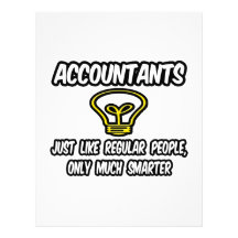 Accountants...Like Regular People, Only Smarter Letterhead Template