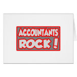 Accountants Rock! Greeting Card