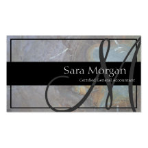 Accounting Business Card - Classy Monogram Texture