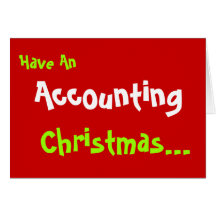 Accounting Christmas Personalised Accountant card