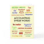 Accounting Swear Words! Birthday Card