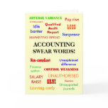 Accounting Swear Words! (multicolour)