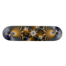 Accroché et réticulé - fractale skateboards customisés