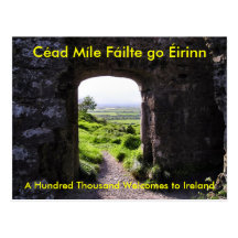 Accueil à la carte postale de l'Irlande