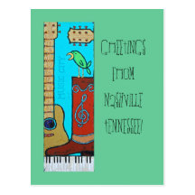 Accueil à NashvilleTennessee ! carte postale