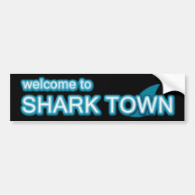 Accueil à Sharktown Adhésif Pour Voiture