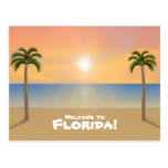 Accueil vers la Floride : Carte postale de scène d