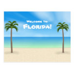 Accueil vers la Floride : Carte postale de scène d