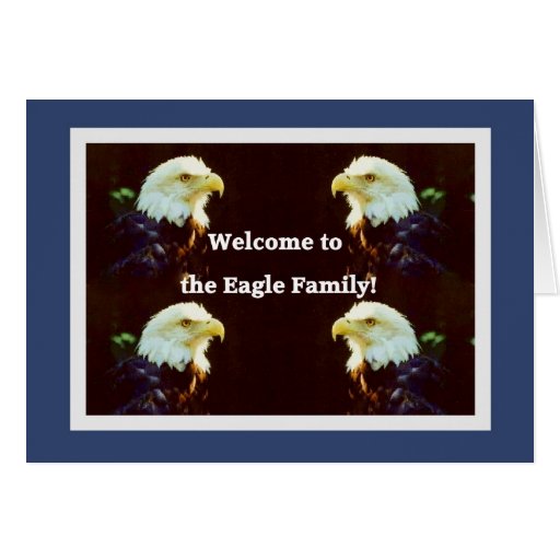 Accueillez à Eagle la famille Cartes De Vœux