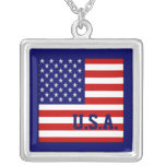 Accurate USA American Flag Necklace
