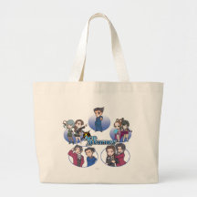 Ace Attorney Chibi's Canvas Bags