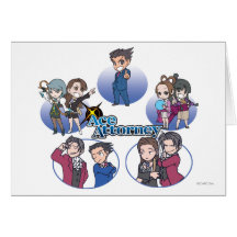 Ace Attorney Chibi's Greeting Cards