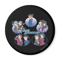 Ace Attorney Chibi's Refrigerator Magnets