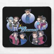 Ace Attorney Chibi's Mouse Pads
