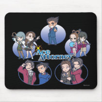 Ace Attorney Chibi's Mouse Pads
