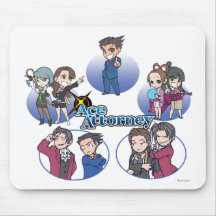 Ace Attorney Chibi's Mousepads