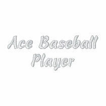 Ace Baseball Player Embroidered Shirt