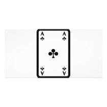 ace of clubs with frame icon picture card