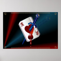 Ace Of Hearts and Dagger  Poster