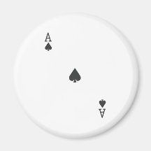 Ace of Spade Refrigerator Magnet