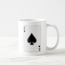 ace of spades coffee mug
