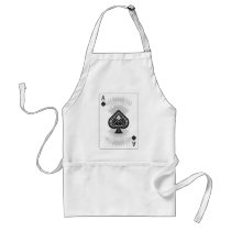 Ace of Spades Poker Card: Apron