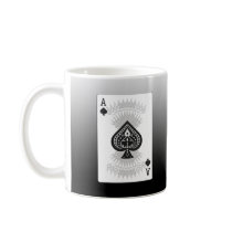 Ace of Spades Poker Card: Mugs