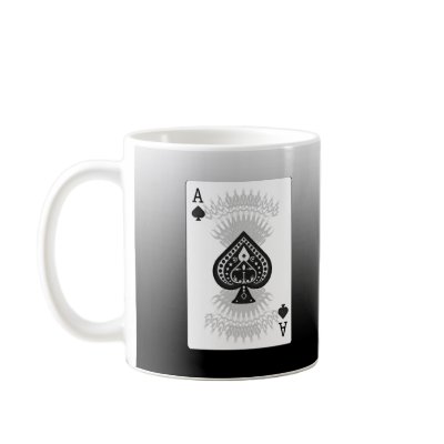Ace of Spades Poker Card: Mugs by spiritswitchboard