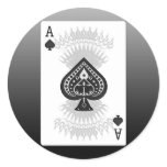 Ace of Spades Poker Card: