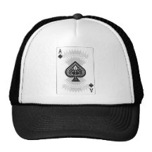 Ace of Spades Poker Card: Trucker Hat