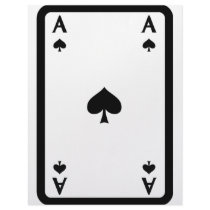 ace of spades with frame icon letterhead template