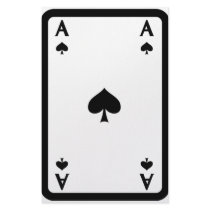 ace of spades with frame icon custom stationery
