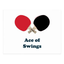 Ace of Swings Ping Pong Post Card