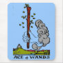 ACE OF WANDS TARORT CARD DESIG BY LIZ LOZ MOUSE PAD