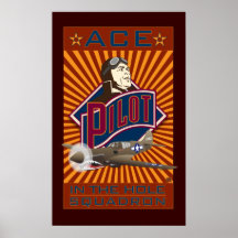 ACE P-40 Pilot-Poster