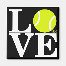 Ace Tennis LOVE Fridge Magnet