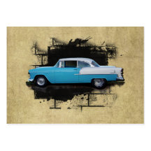 ACEO- 1955 Chevy Bel Air- Classic Car- Mini Print Business Card