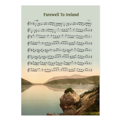ACEO ATC Farewell to Ireland Music Reel by DigitalDreambuilder