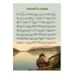 ACEO ATC Farewell to Ireland Music Reel Business Card Templates