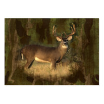 ACEO- Deer In Camoflage- Mini Print Business Cards