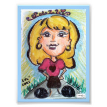 ACEO "Sally Cartoon" Original Artwork "Lil Ones" Photographic Print
