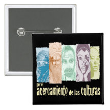 Acercamiento de las culturas. botón