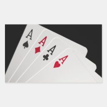 Aces Four of a Kind Stickers